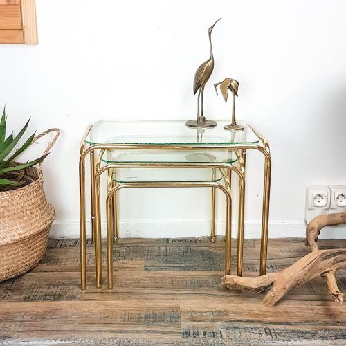 Antique Gold And Glass Console Tables (Photo 5 of 20)