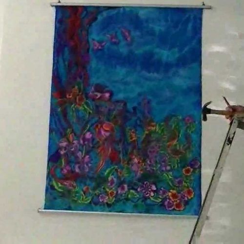Silk Fabric Wall Art (Photo 2 of 15)