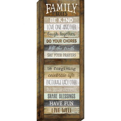 Family Rules Wall Art (Photo 14 of 20)