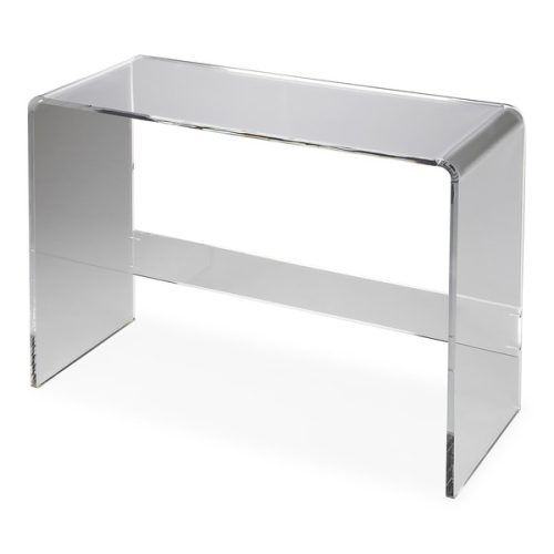 Gold And Clear Acrylic Console Tables (Photo 1 of 20)