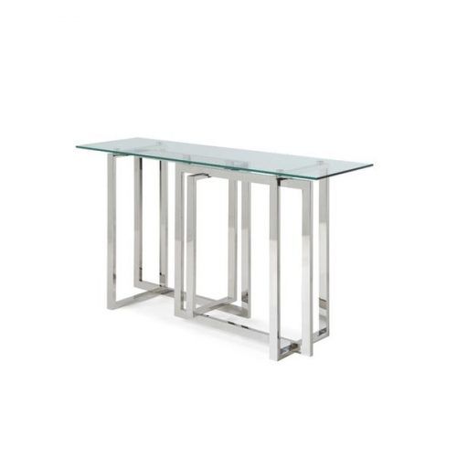 Silver Stainless Steel Console Tables (Photo 19 of 20)