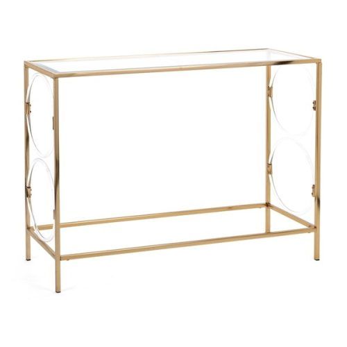 Glass And Gold Console Tables (Photo 14 of 20)
