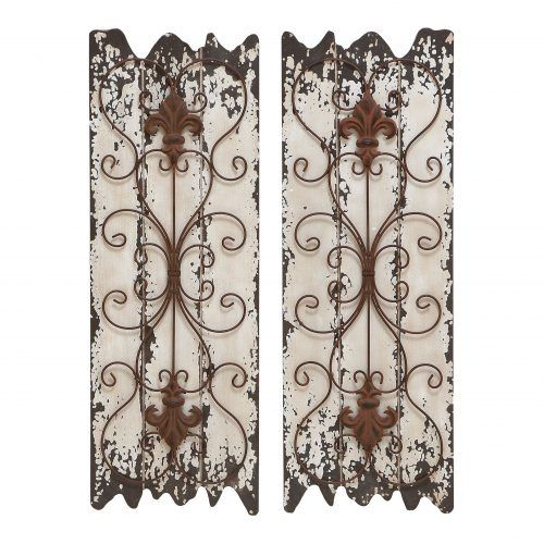 4 Piece Metal Wall Plaque Decor Sets (Photo 15 of 20)
