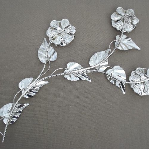 Black Antique Silver Metal Wall Art (Photo 7 of 20)