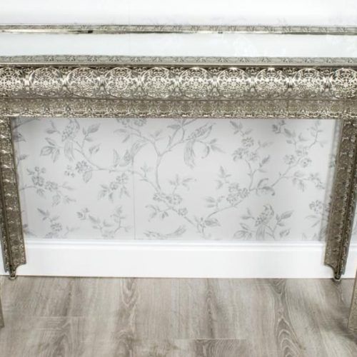 Metallic Silver Console Tables (Photo 11 of 20)