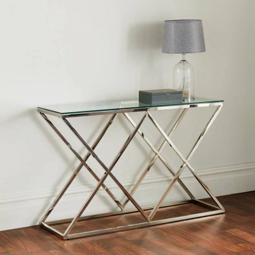 Silver Stainless Steel Console Tables (Photo 10 of 20)