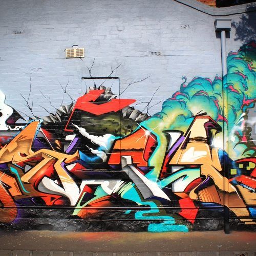 Abstract Graffiti Wall Art (Photo 5 of 20)