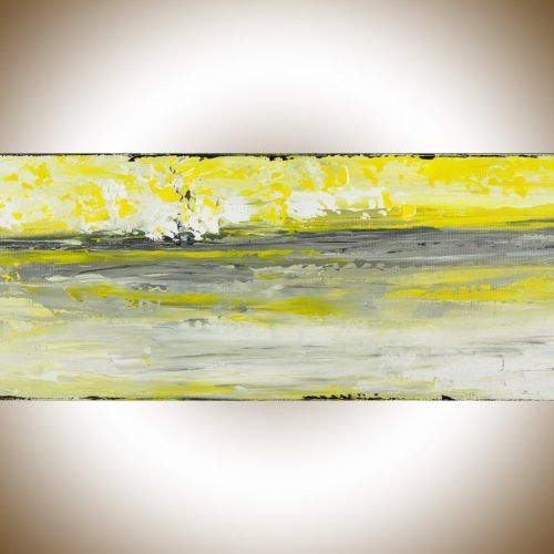 Yellow And Grey Abstract Wall Art (Photo 13 of 20)