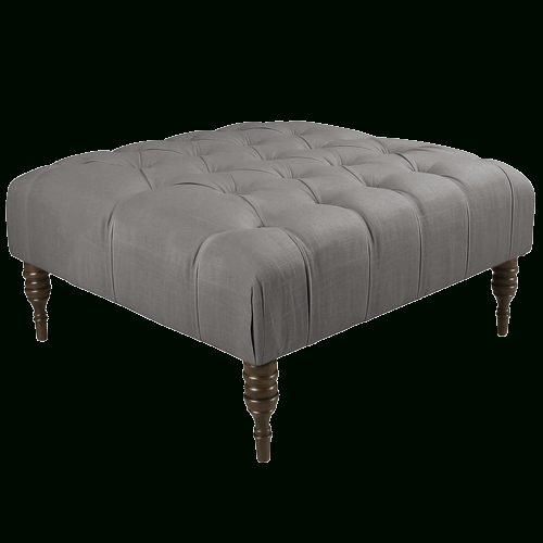 Tufted Fabric Cocktail Ottomans (Photo 8 of 20)