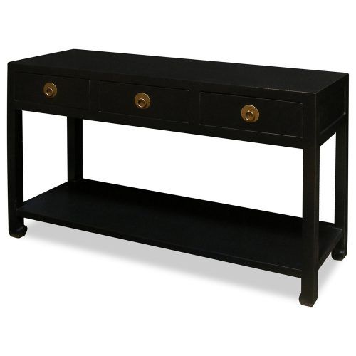 Swan Black Console Tables (Photo 14 of 20)