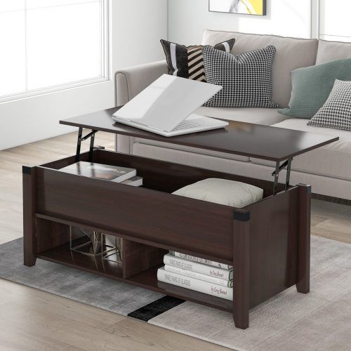 Lift Top Coffee Tables With Hidden Storage Compartments (Photo 9 of 20)