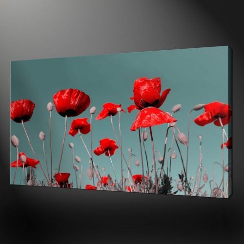 Poppies Canvas Wall Art (Photo 4 of 15)