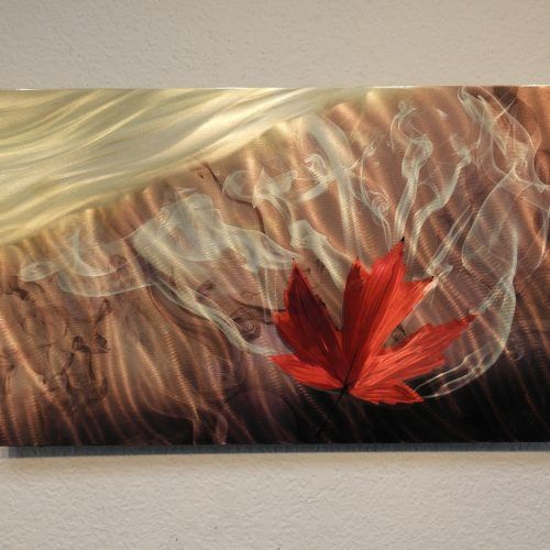 Abstract Leaf Metal Wall Art (Photo 6 of 20)