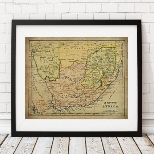 Africa Map Wall Art (Photo 6 of 20)