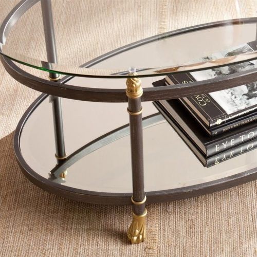 Glass And Gold Oval Console Tables (Photo 20 of 20)
