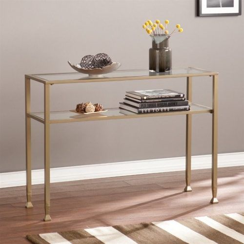 Bronze Metal Rectangular Console Tables (Photo 16 of 20)
