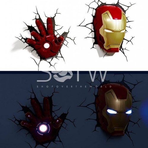 3D Wall Art Iron Man Night Light (Photo 1 of 20)