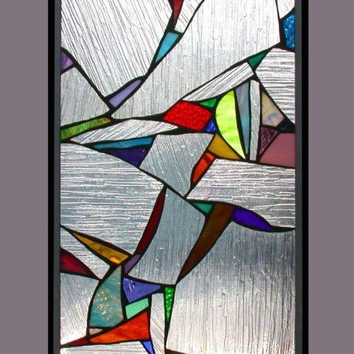 Abstract Fused Glass Wall Art (Photo 6 of 20)