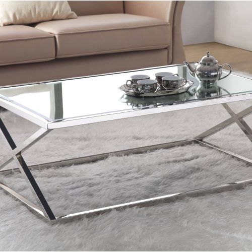 Glossy Finished Metal Coffee Tables (Photo 7 of 20)