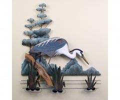 20 Inspirations Blue Heron Metal Wall Art