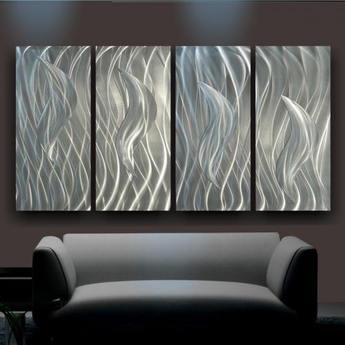 Abstract Aluminium Wall Art (Photo 4 of 20)