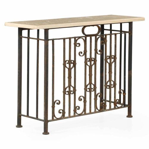Round Iron Console Tables (Photo 10 of 20)
