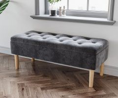 20 The Best Gray Velvet Ottomans with Ample Storage