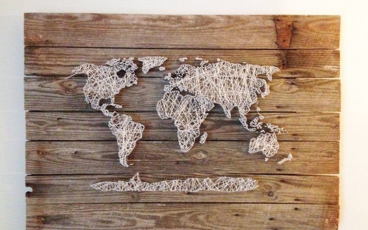 2024 Latest String Map Wall Art