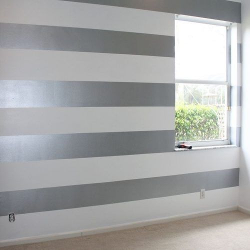 Horizontal Stripes Wall Accents (Photo 9 of 15)