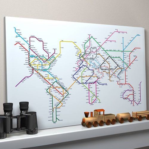 Subway Map Wall Art (Photo 5 of 20)
