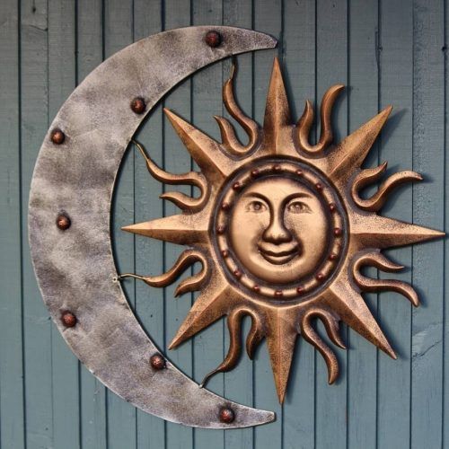 Sun And Moon Metal Wall Art (Photo 7 of 20)
