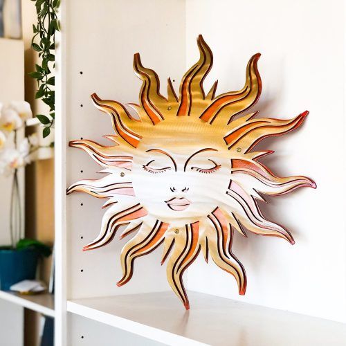 Sun Face Metal Wall Art (Photo 8 of 20)