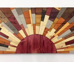 2024 Latest Sun Wood Wall Art