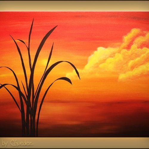 Sunset Landscape Wall Art (Photo 11 of 20)