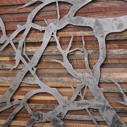 Metallic Rugged Wooden Wall Art (Photo 14 of 20)