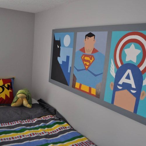 Superhero Wall Art For Kids (Photo 19 of 25)