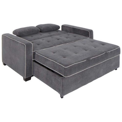 2 In 1 Gray Pull Out Sofa Beds (Photo 10 of 20)