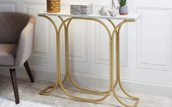 20 Best Ideas Antiqued Gold Rectangular Console Tables