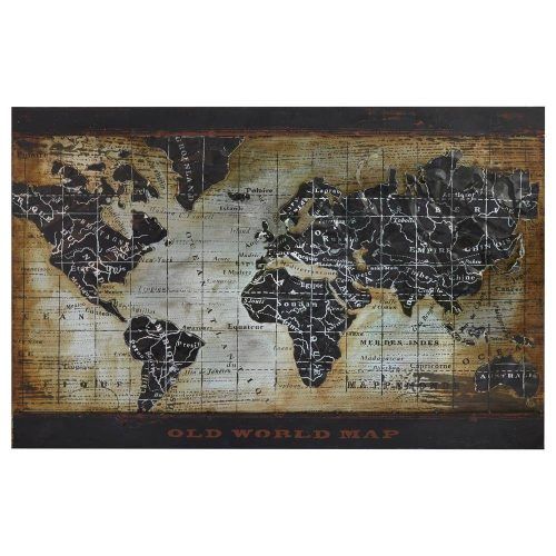 Framed World Map Wall Art (Photo 2 of 20)