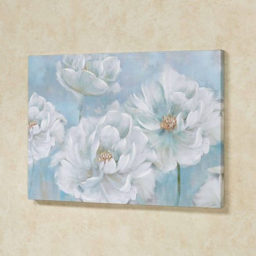 Teal Flower Canvas Wall Art (Photo 19 of 20)