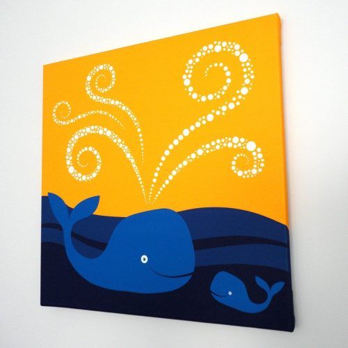 Whale Canvas Wall Art (Photo 4 of 20)