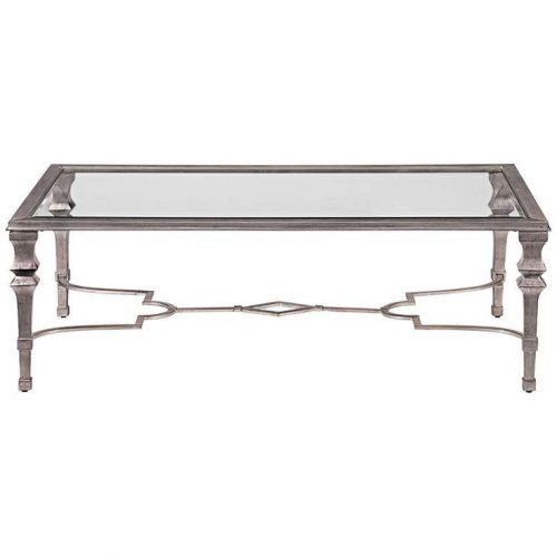 Silver Leaf Rectangle Console Tables (Photo 4 of 20)