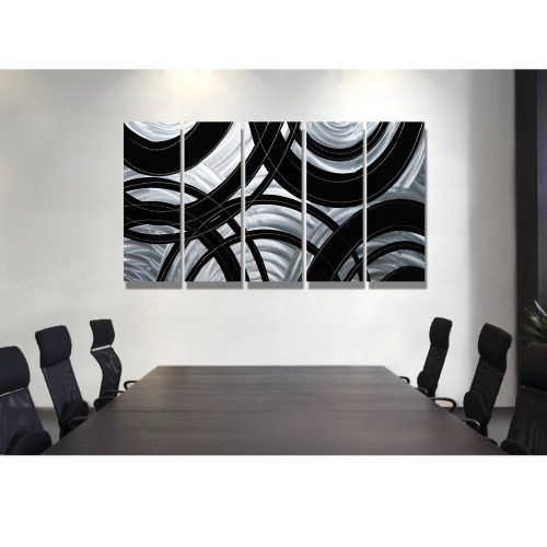 Black And Silver Metal Wall Art (Photo 5 of 20)