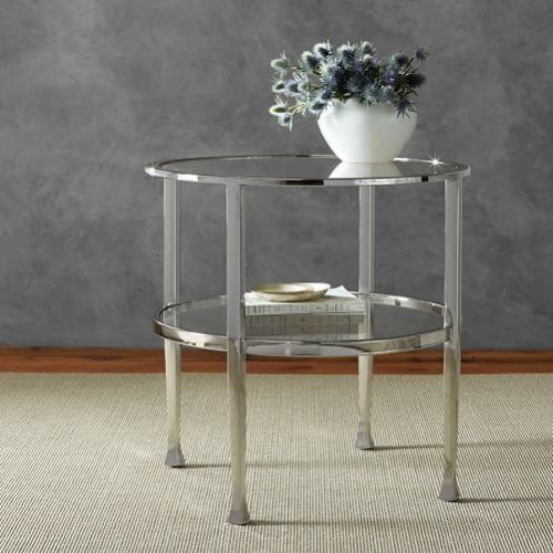Polished Chrome Round Console Tables (Photo 13 of 20)