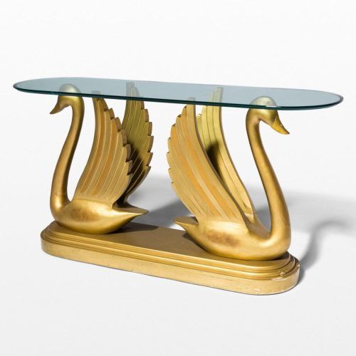Antique Gold And Glass Console Tables (Photo 10 of 20)