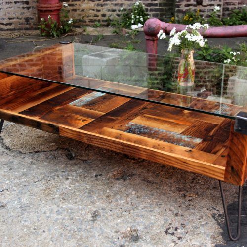 Wood Tempered Glass Top Coffee Tables (Photo 7 of 20)
