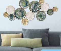 20 The Best Multicolor Metal Plates Centerpiece Wall Art