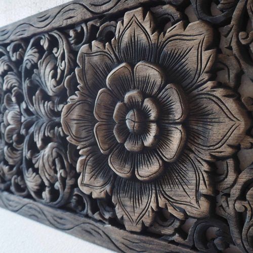 Wood Carved Wall Art Panels (Photo 9 of 25)