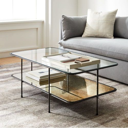 Glass Open Shelf Coffee Tables (Photo 15 of 20)