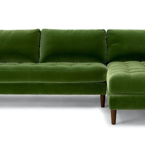 75" Green Velvet Sofas (Photo 1 of 20)